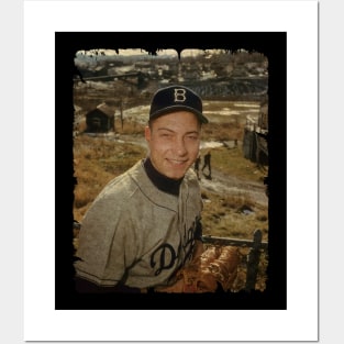 Johnny Podres in Brooklyn Dodgers, 1955 Posters and Art